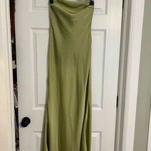 Princess Polly Green Strapless Dress